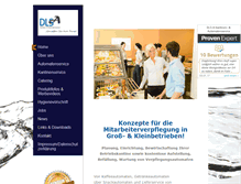 Tablet Screenshot of kantinenservice.com